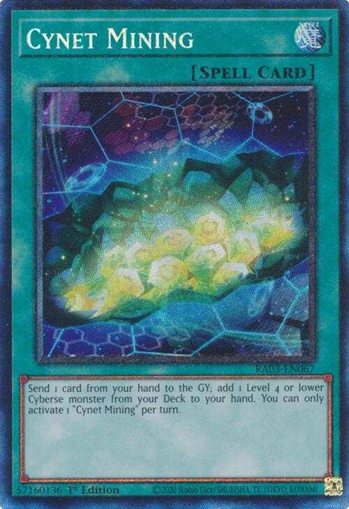 Cynet Mining (CR) [RA03-EN067] Prismatic Collector's Rare | Gaming Infinity