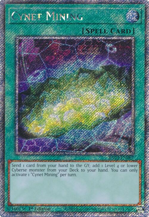 Cynet Mining (Platinum Secret Rare) [RA03-EN067] Platinum Secret Rare | Gaming Infinity