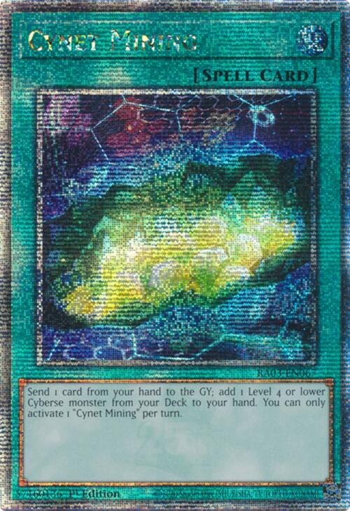 Cynet Mining (Quarter Century Secret Rare) [RA03-EN067] Quarter Century Secret Rare | Gaming Infinity