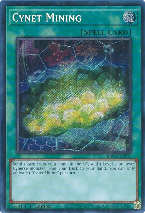 Cynet Mining (Secret Rare) [RA03-EN067] Secret Rare | Gaming Infinity