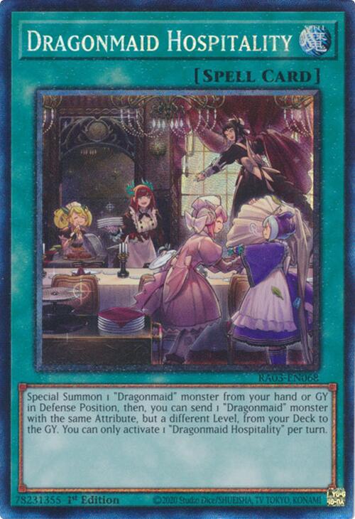Dragonmaid Hospitality (CR) [RA03-EN068] Prismatic Collector's Rare | Gaming Infinity