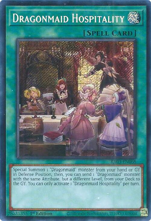 Dragonmaid Hospitality (Secret Rare) [RA03-EN068] Secret Rare | Gaming Infinity