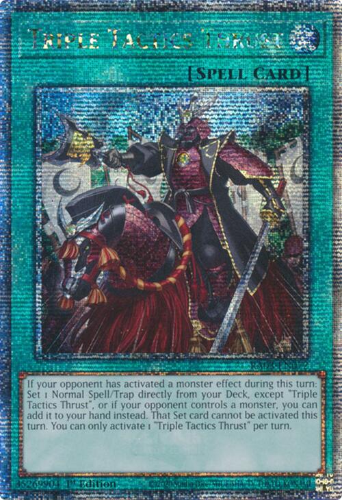 Triple Tactics Thrust (Quarter Century Secret Rare) [RA03-EN072] Quarter Century Secret Rare | Gaming Infinity