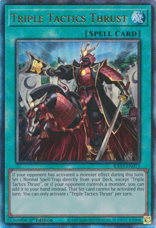 Triple Tactics Thrust (UTR) [RA03-EN072] Prismatic Ultimate Rare | Gaming Infinity