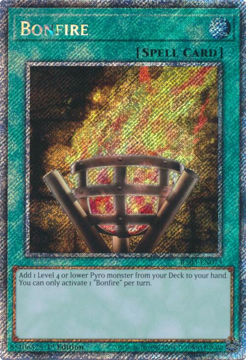 Bonfire (Platinum Secret Rare) [RA03-EN073] Platinum Secret Rare | Gaming Infinity