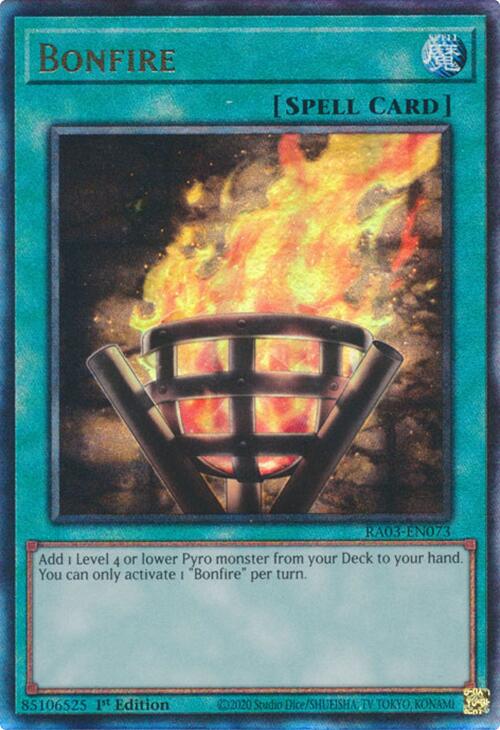 Bonfire (UTR) [RA03-EN073] Prismatic Ultimate Rare | Gaming Infinity