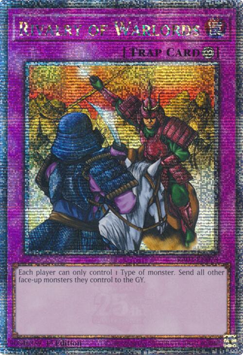 Rivalry of Warlords (Quarter Century Secret Rare) [RA03-EN075] Quarter Century Secret Rare | Gaming Infinity