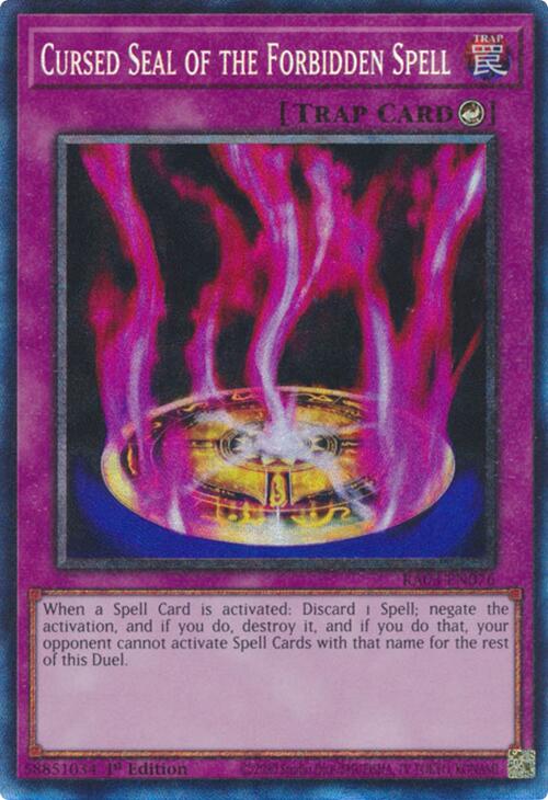 Cursed Seal of the Forbidden Spell (CR) [RA03-EN076] Prismatic Collector's Rare | Gaming Infinity