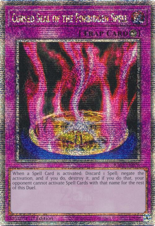 Cursed Seal of the Forbidden Spell (Quarter Century Secret Rare) [RA03-EN076] Quarter Century Secret Rare | Gaming Infinity