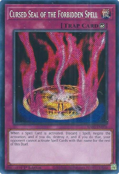 Cursed Seal of the Forbidden Spell (Secret Rare) [RA03-EN076] Secret Rare | Gaming Infinity