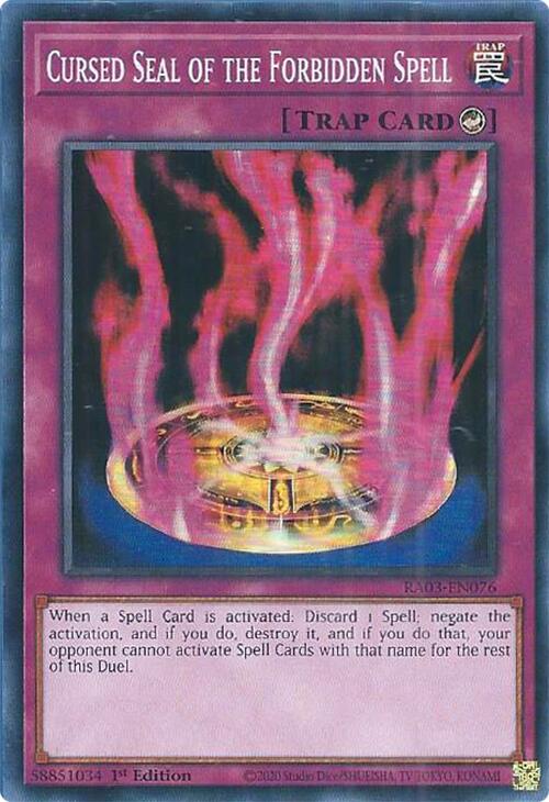 Cursed Seal of the Forbidden Spell [RA03-EN076] Super Rare | Gaming Infinity