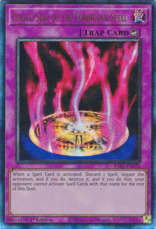 Cursed Seal of the Forbidden Spell (UTR) [RA03-EN076] Prismatic Ultimate Rare | Gaming Infinity