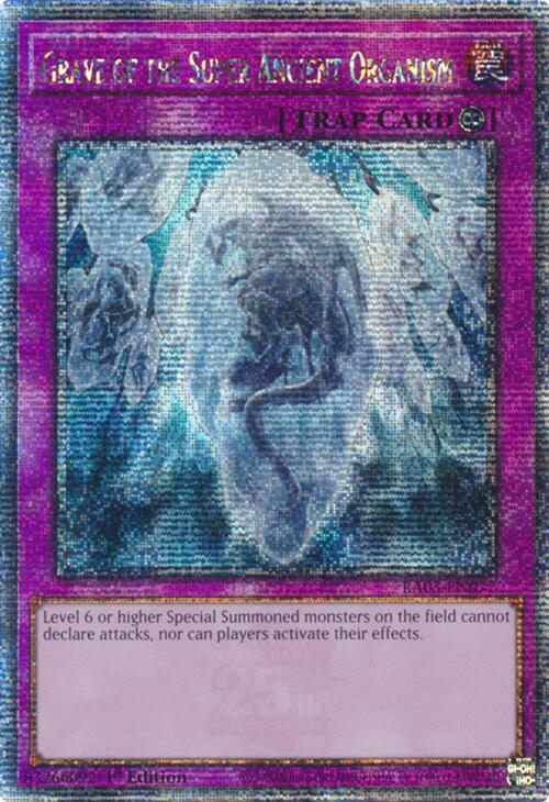 Grave of the Super Ancient Organism (Quarter Century Secret Rare) [RA03-EN077] Quarter Century Secret Rare | Gaming Infinity