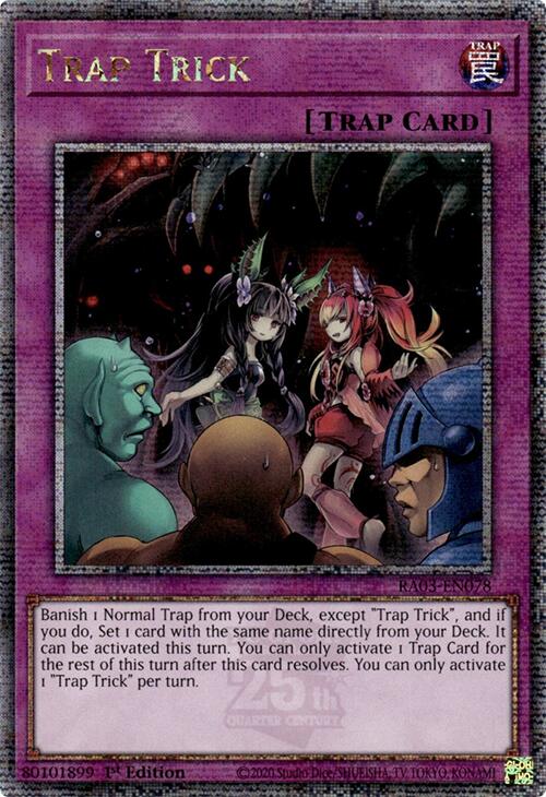 Trap Trick (Quarter Century Secret Rare) [RA03-EN078] Quarter Century Secret Rare | Gaming Infinity