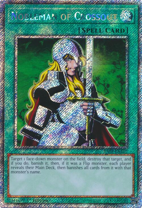 Nobleman of Crossout (Platinum Secret Rare) [RA03-EN102] Platinum Secret Rare | Gaming Infinity