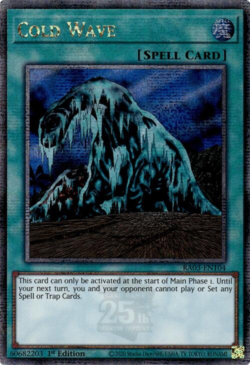 Cold Wave (Quarter Century Secret Rare) [RA03-EN104] Quarter Century Secret Rare | Gaming Infinity