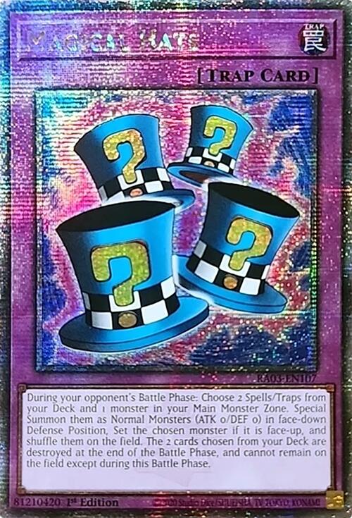 Magical Hats (Quarter Century Secret Rare) [RA03-EN107] Quarter Century Secret Rare | Gaming Infinity