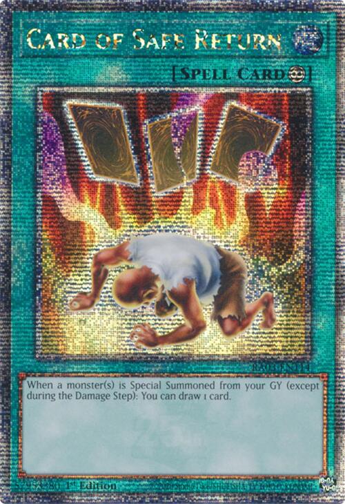 Card of Safe Return (Quarter Century Secret Rare) [RA03-EN114] Quarter Century Secret Rare | Gaming Infinity