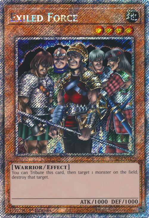 Exiled Force (Platinum Secret Rare) [RA03-EN119] Platinum Secret Rare | Gaming Infinity