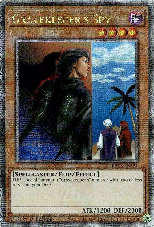 Gravekeeper's Spy (Quarter Century Secret Rare) [RA03-EN121] Quarter Century Secret Rare | Gaming Infinity