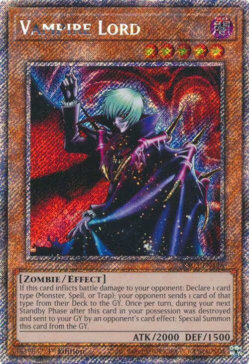 Vampire Lord (Platinum Secret Rare) [RA03-EN128] Platinum Secret Rare | Gaming Infinity