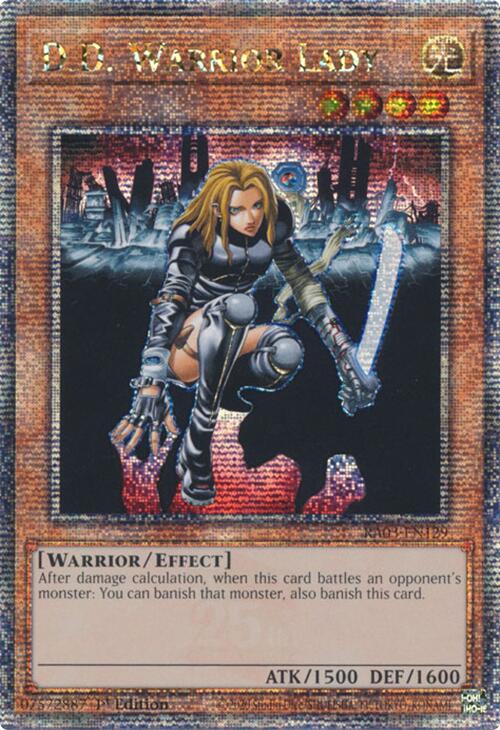 D.D. Warrior Lady (Quarter Century Secret Rare) [RA03-EN129] Quarter Century Secret Rare | Gaming Infinity