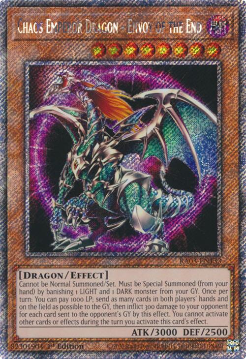 Chaos Emperor Dragon - Envoy of the End (Platinum Secret Rare) [RA03-EN133] Platinum Secret Rare | Gaming Infinity