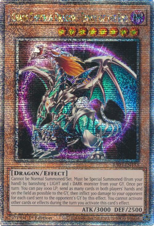 Chaos Emperor Dragon - Envoy of the End (Quarter Century Secret Rare) [RA03-EN133] Quarter Century Secret Rare | Gaming Infinity