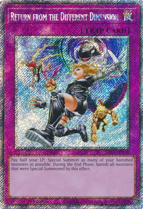 Return from the Different Dimension (Platinum Secret Rare) [RA03-EN140] Platinum Secret Rare | Gaming Infinity