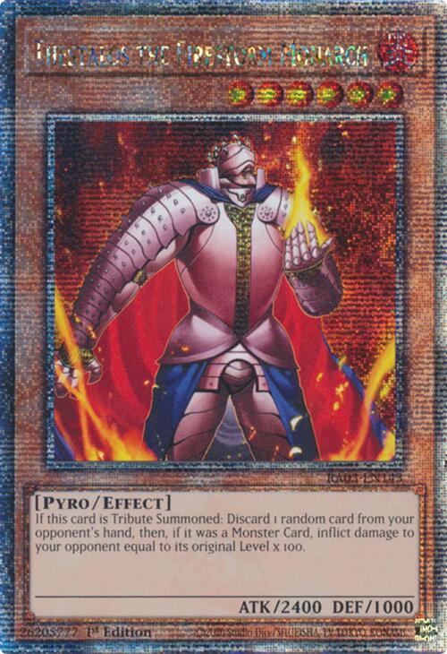 Thestalos the Firestorm Monarch (Quarter Century Secret Rare) [RA03-EN143] Quarter Century Secret Rare | Gaming Infinity