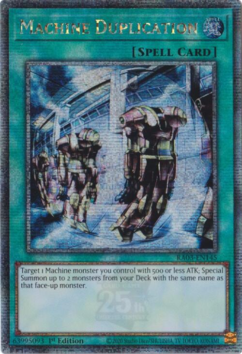 Machine Duplication (Quarter Century Secret Rare) [RA03-EN145] Quarter Century Secret Rare | Gaming Infinity