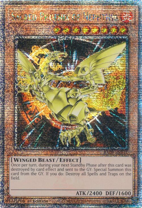 Sacred Phoenix of Nephthys (Quarter Century Secret Rare) [RA03-EN147] Quarter Century Secret Rare | Gaming Infinity