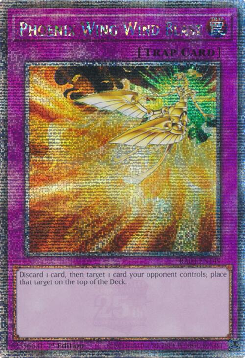 Phoenix Wing Wind Blast (Quarter Century Secret Rare) [RA03-EN149] Quarter Century Secret Rare | Gaming Infinity