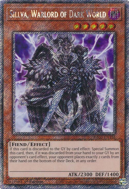 Sillva, Warlord of Dark World (Platinum Secret Rare) [RA03-EN158] Platinum Secret Rare | Gaming Infinity