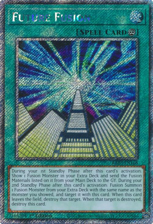 Future Fusion (Platinum Secret Rare) [RA03-EN168] Platinum Secret Rare | Gaming Infinity