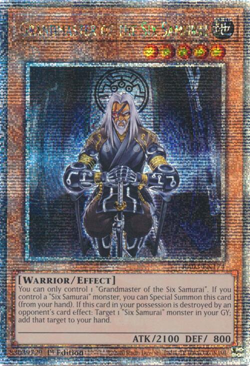 Grandmaster of the Six Samurai (Quarter Century Secret Rare) [RA03-EN174] Quarter Century Secret Rare | Gaming Infinity