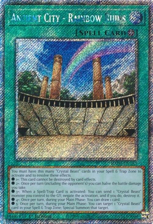 Ancient City - Rainbow Ruins (Platinum Secret Rare) [RA03-EN181] Platinum Secret Rare | Gaming Infinity