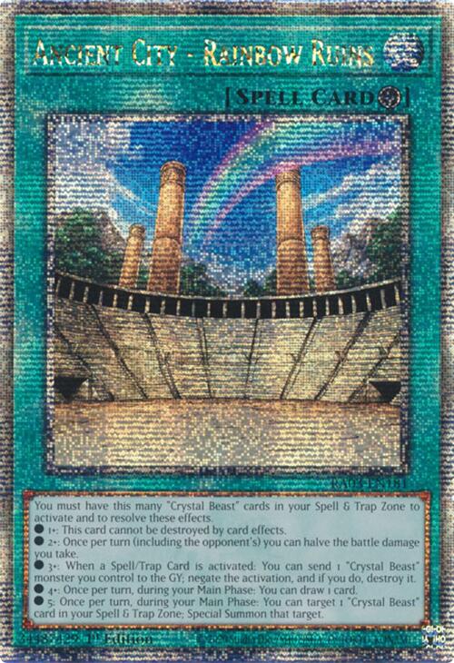 Ancient City - Rainbow Ruins (Quarter Century Secret Rare) [RA03-EN181] Quarter Century Secret Rare | Gaming Infinity