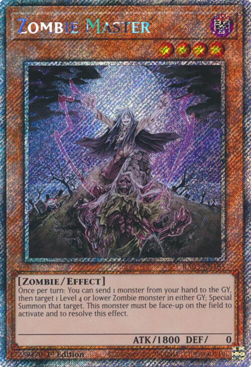 Zombie Master (Platinum Secret Rare) [RA03-EN185] Platinum Secret Rare | Gaming Infinity