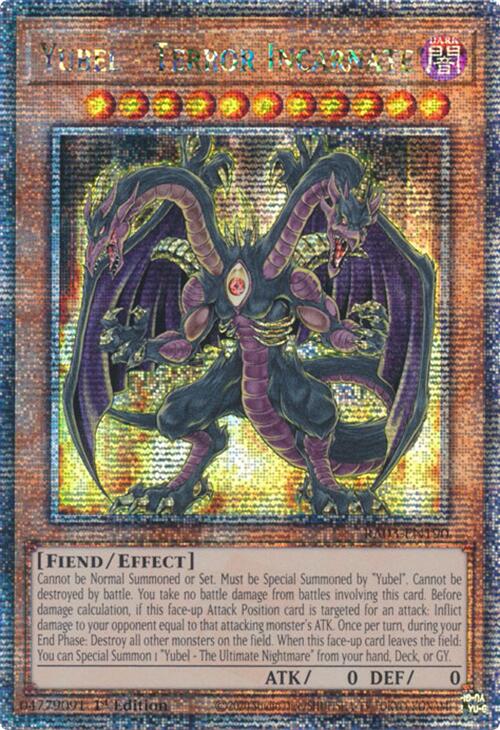 Yubel - Terror Incarnate (Quarter Century Secret Rare) [RA03-EN190] Quarter Century Secret Rare | Gaming Infinity