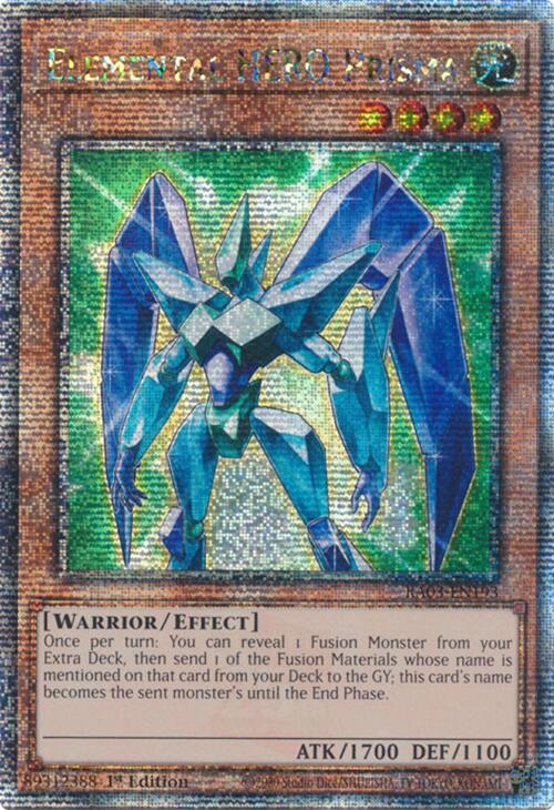 Elemental HERO Prisma (Quarter Century Secret Rare) [RA03-EN193] Quarter Century Secret Rare | Gaming Infinity