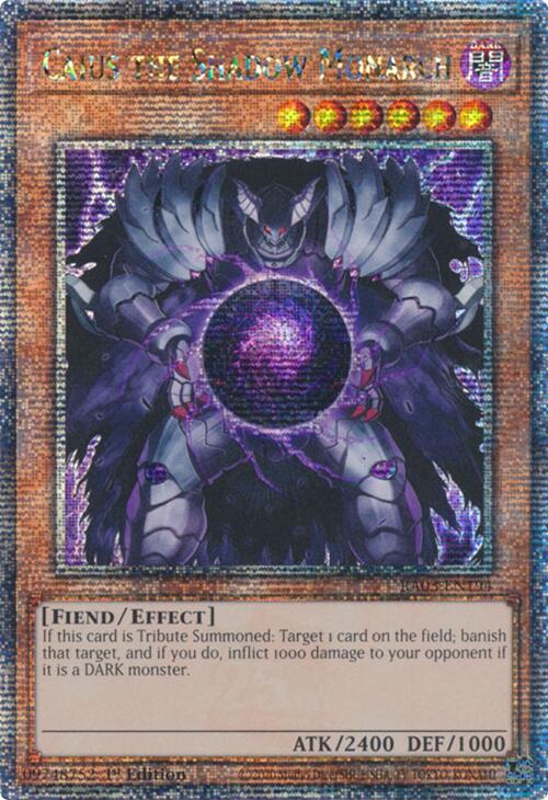 Caius the Shadow Monarch (Quarter Century Secret Rare) [RA03-EN194] Quarter Century Secret Rare | Gaming Infinity