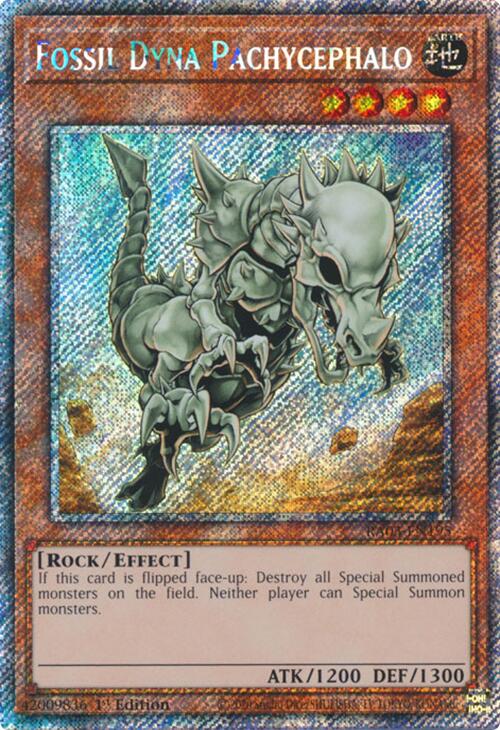 Fossil Dyna Pachycephalo (Platinum Secret Rare) [RA03-EN195] Platinum Secret Rare | Gaming Infinity