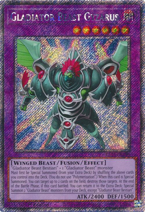 Gladiator Beast Gyzarus (Platinum Secret Rare) [RA03-EN198] Platinum Secret Rare | Gaming Infinity