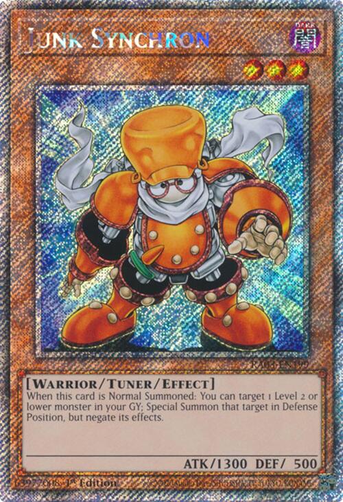 Junk Synchron (Platinum Secret Rare) [RA03-EN199] Platinum Secret Rare | Gaming Infinity