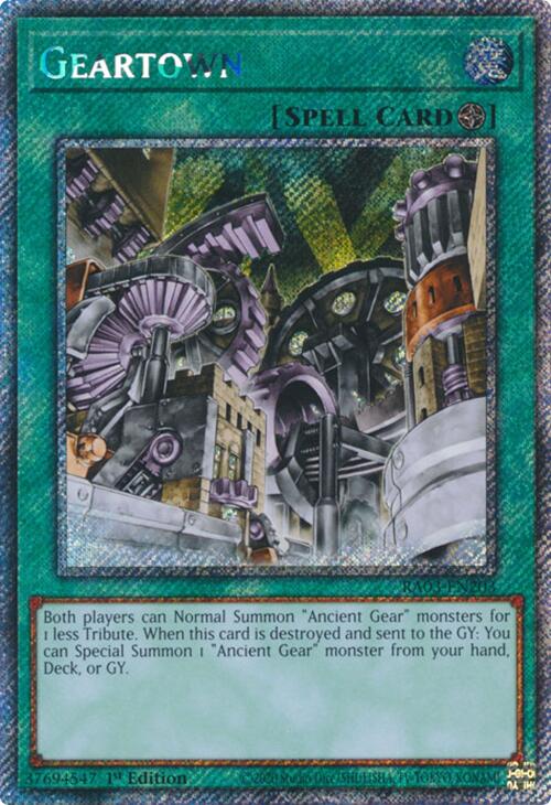 Geartown (Platinum Secret Rare) [RA03-EN203] Platinum Secret Rare | Gaming Infinity