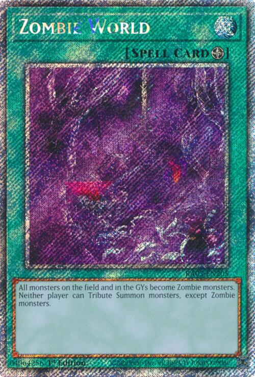 Zombie World (Platinum Secret Rare) [RA03-EN205] Platinum Secret Rare | Gaming Infinity