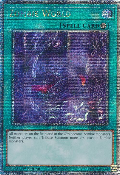 Zombie World (Quarter Century Secret Rare) [RA03-EN205] Quarter Century Secret Rare | Gaming Infinity