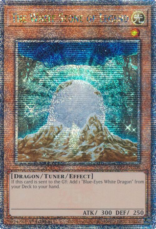 The White Stone of Legend (Quarter Century Secret Rare) [RA03-EN208] Quarter Century Secret Rare | Gaming Infinity