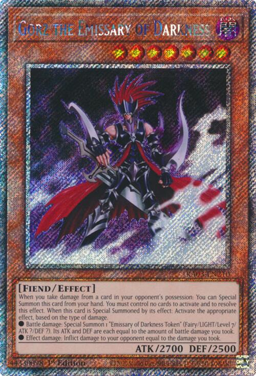 Gorz the Emissary of Darkness (Platinum Secret Rare) [RA03-EN210] Platinum Secret Rare | Gaming Infinity